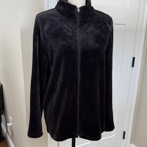 Faded Glory Women's Black Teddy Jacket